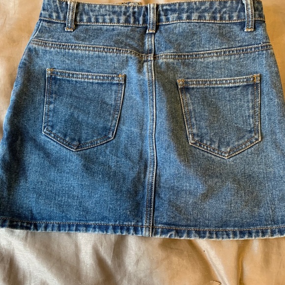 High Waist Denim Skirt - Picture 3 of 4